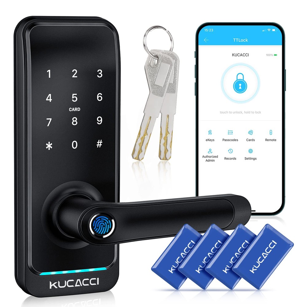 Smart Keyless Entry Door Lock with Handle & Keypad - Digital Security Upgrade  