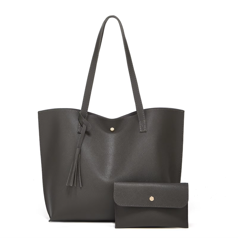 High-Capacity Ladies Business Tote Bag New Fashion Handbag Trendy Black.