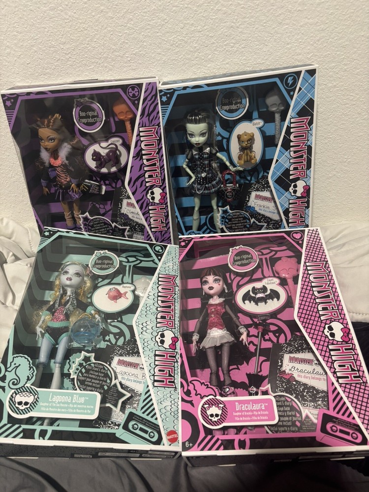 Mattel Monster High Boo-riginal Creeproduction Set of 4 Dolls 2024
