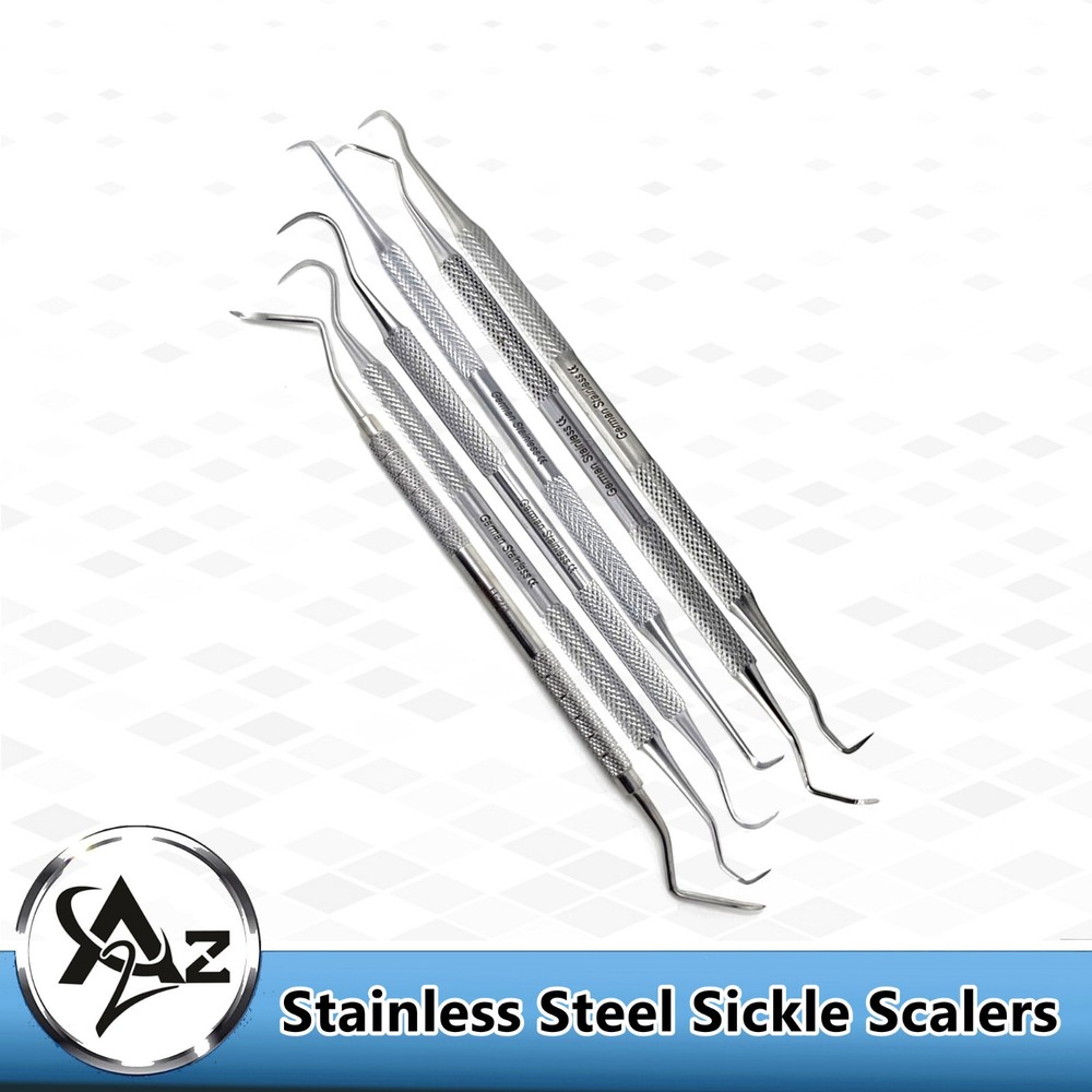 SICKLE SCALERS PERIODONTIC DENTAL HAND TOOLS INSTRUMENTS PRO PICK *SET OF 6*