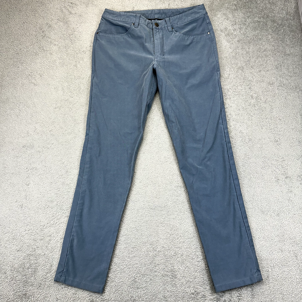 Pantalones de mezclilla LULULEMON ABC Slim Fit Utilitech azules elásticos para hombre 30 x 32