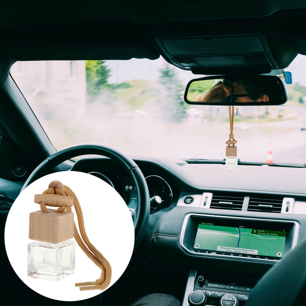 5 Pcs Car Scent Diffuser Perfume Bottle Hanging Ornament Air