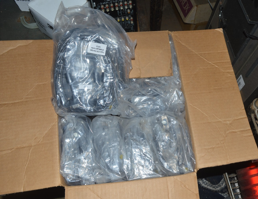 100 New 6FT VGA Cables Male to Male 15-Pin Monitor LCD Video Cords