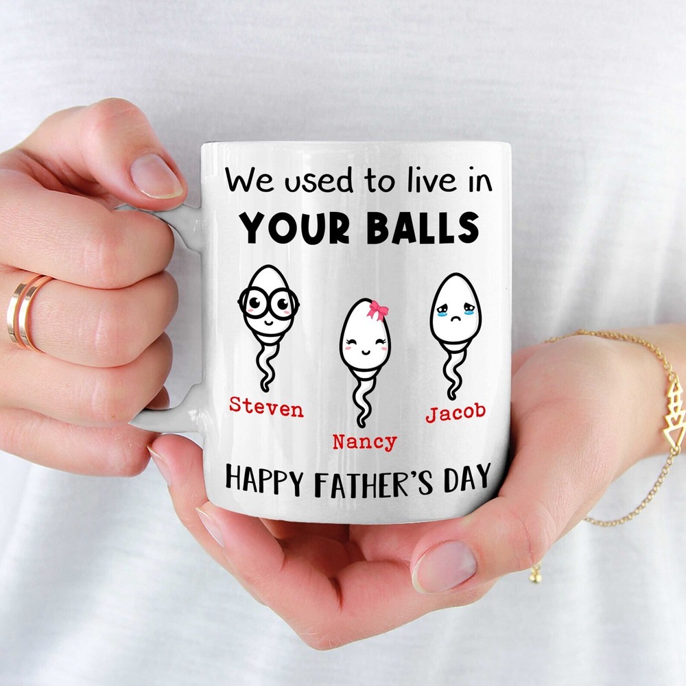 Personalized Names Coffee Cup/mug Gift For Father's Day Birthday From Daughter/s