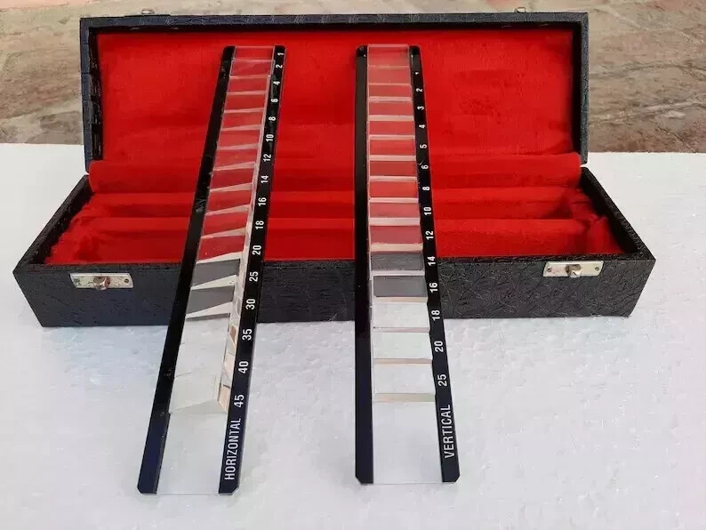 Prism Bar Vertical & Horizontal Set In Wooden Case