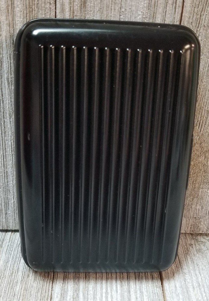 Black Credit Card Security Clip Wallet RFID Blocking BIN6-image