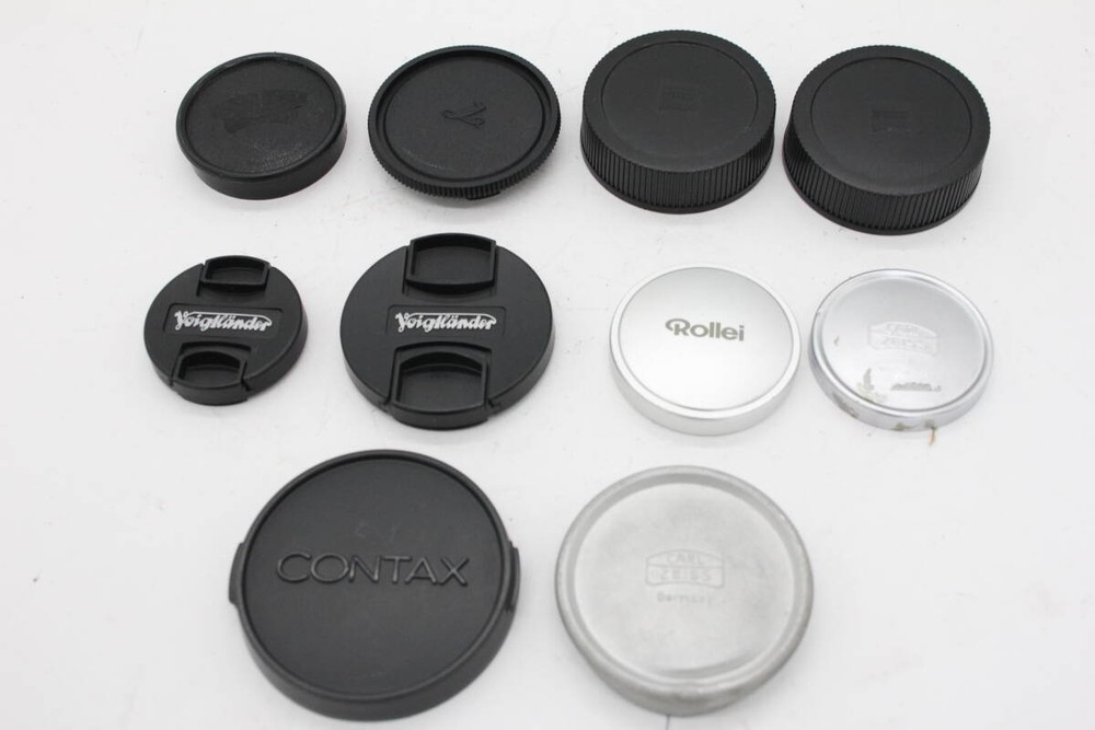 Vintage Carl Zeiss Voigtlander Rollei Lens Cap Set V4661 Japan Import