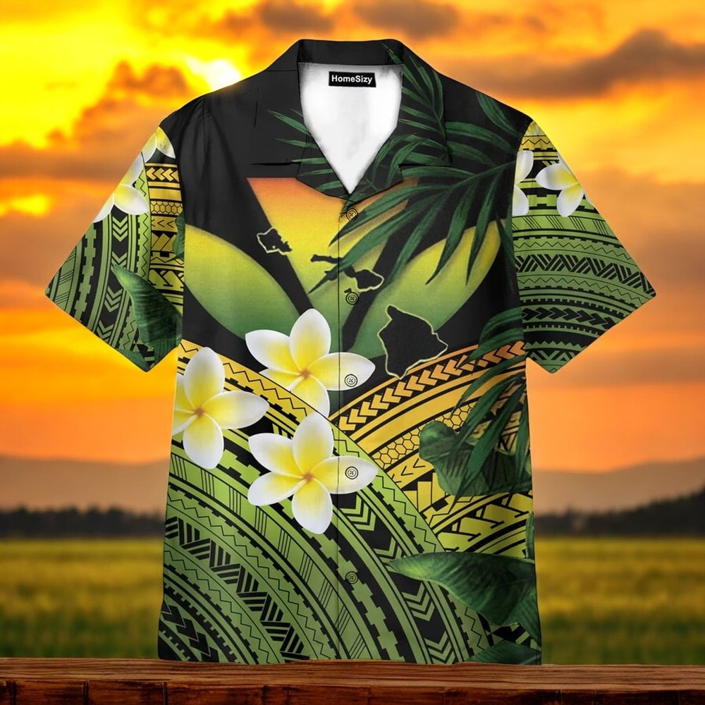 Kanaka Maoli Hawaiian Short Sleeve Summer Beach Shirt Sizes S to 5XL