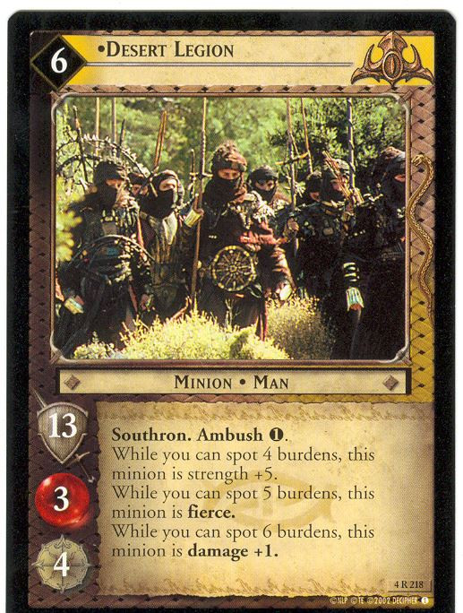 Lord Of The Rings CCG Card TTT 4.R218 Desert Legion