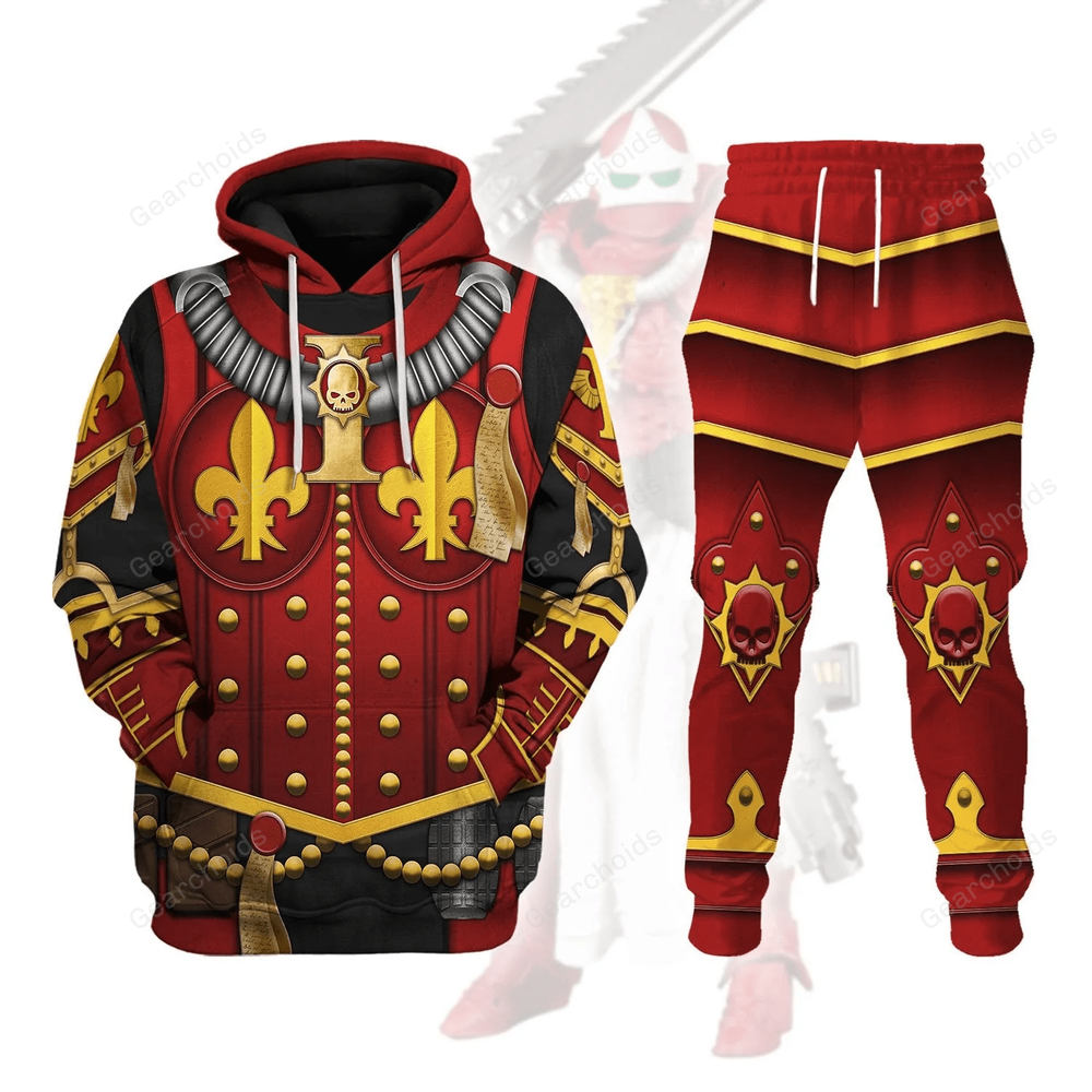 Order Of The Bloody Rose Cosplay Hoodie Sweatshirt Sweatpants Set WHHS94