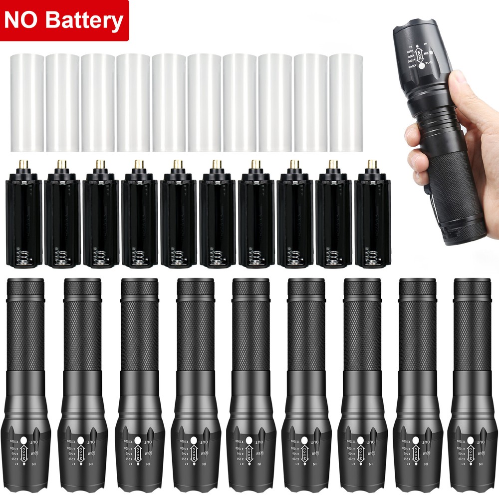 10 Pack 990000LM Super Bright Compact AAA LED Flashlight for Work