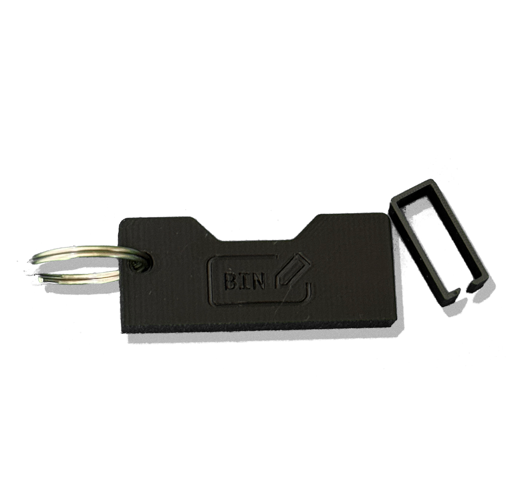Yubikey Protector with Keyring, Black, Compatible with Yubikey 5/5C/5 NFC/5C NFC
