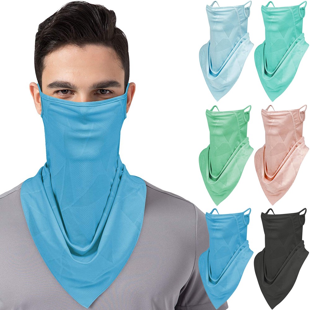 Ear Loop Neck Gaiter Scarf for Men and Women