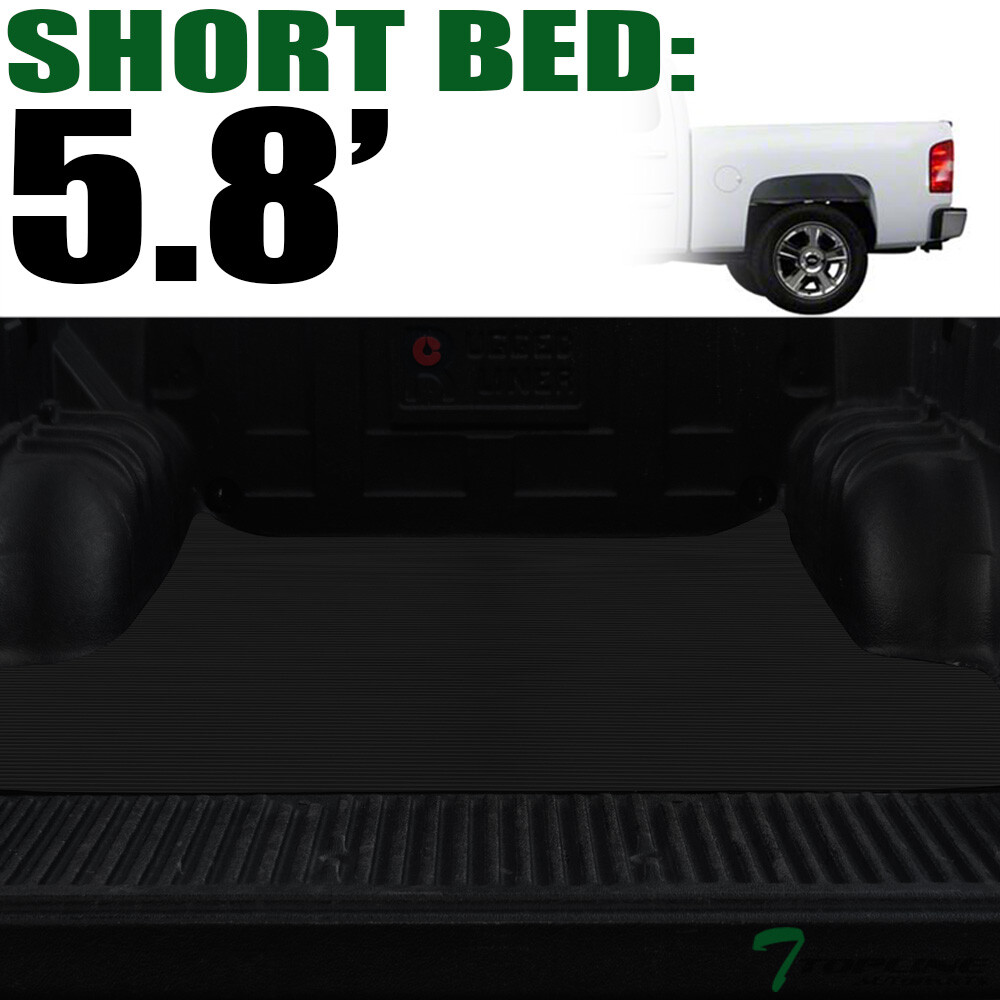 Topline For 2007-2018 Silverado/Sierra 5.8 Feet Rubber Truck Bed Mat Liner V2