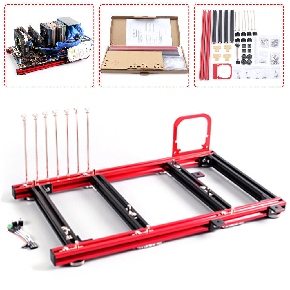 ATX PC Test Bench Open Frame Air Case Cooling Fan Motherboard Chassic Support