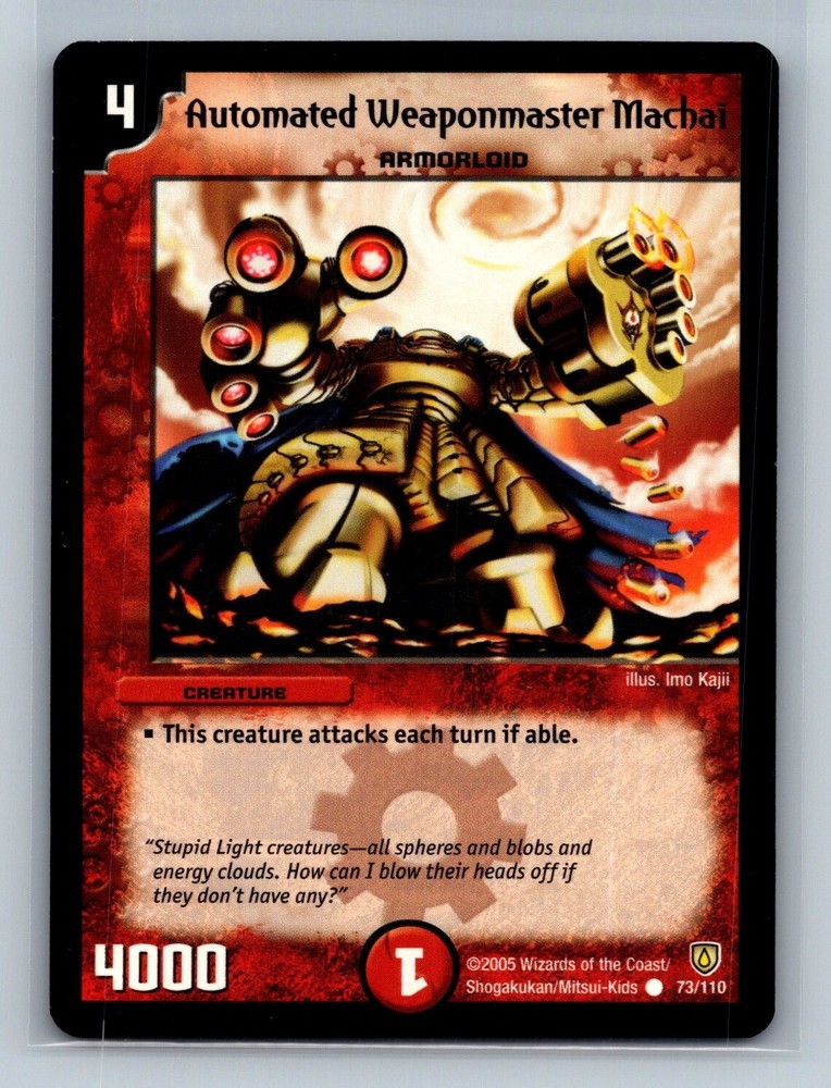 Duel Masters TCG - Automated Weaponmaster Machai 73/110 Wizards Invincible Wrath-image