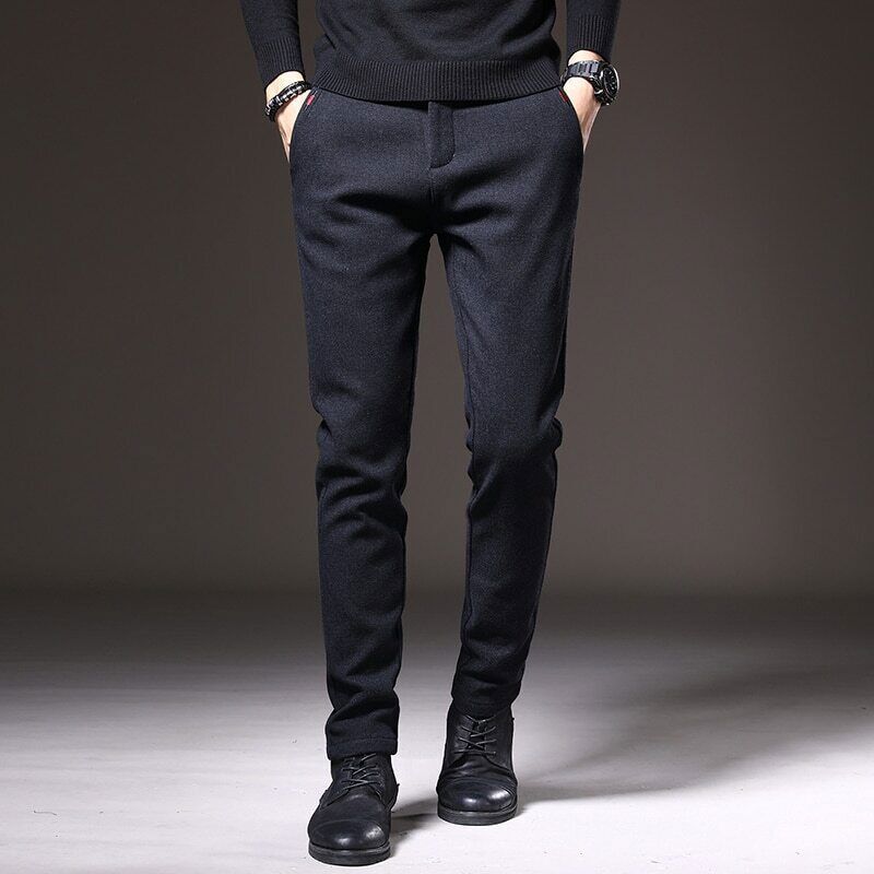 2022 Winter Fleece Pants for Men - Streetwear Fit Warm Trousers