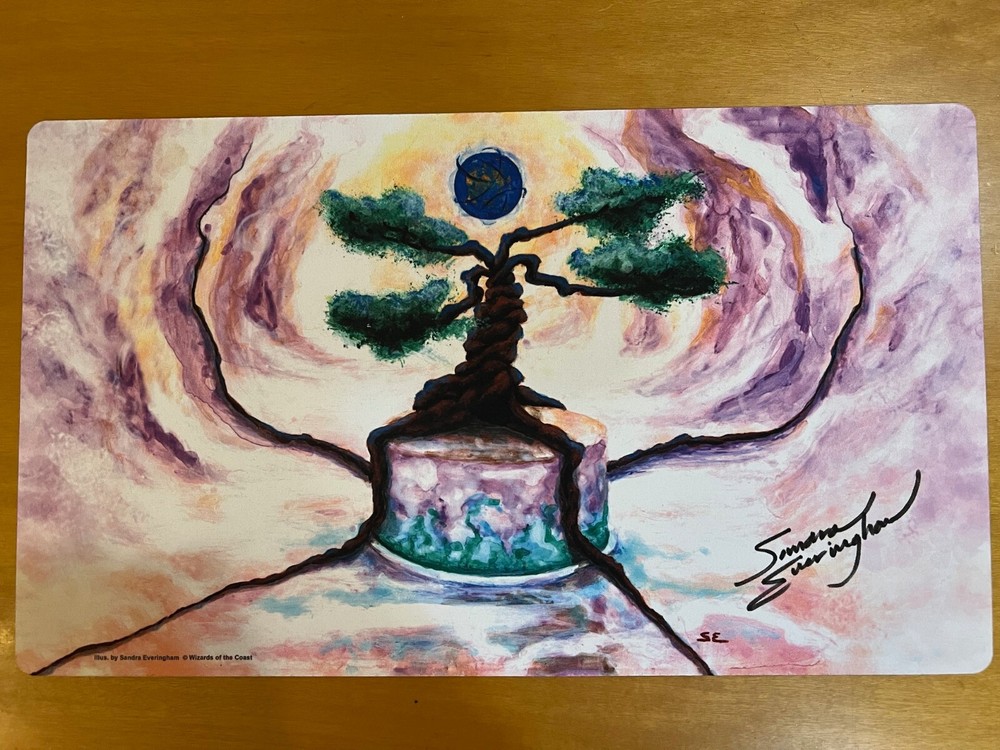 ZURAN ORB PLAYMAT NEW MAGIC THE GATHERING MTG HAND SIGNED SANDRA EVERINGHAM