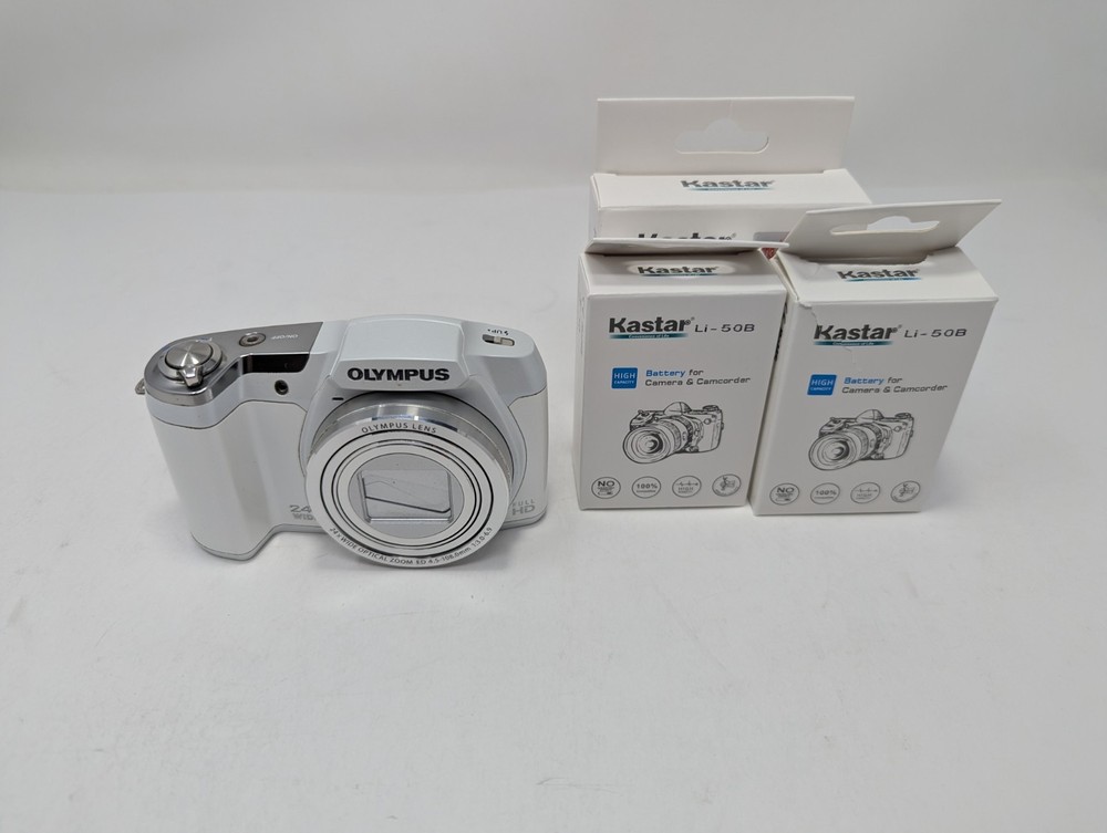 Olympus Stylus SZ-16 24MP White Digital Camera