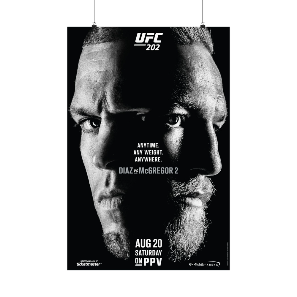 Ultra HD UFC 202 Official Diaz vs Mcgregor  Bedroom Art Digital Poster