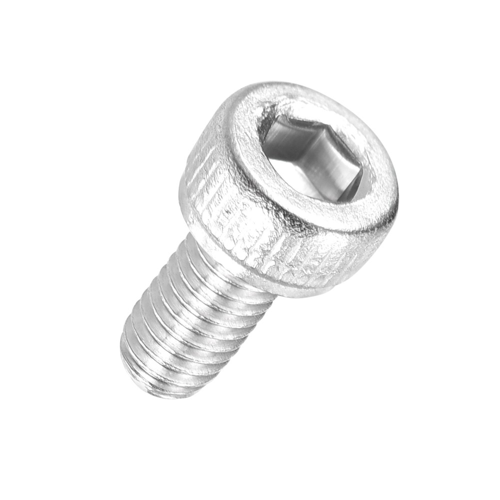 50pcs Socket Head Cap Screws - [M3-0.5 x 4mm] 304 Stainless Steel, Silver
