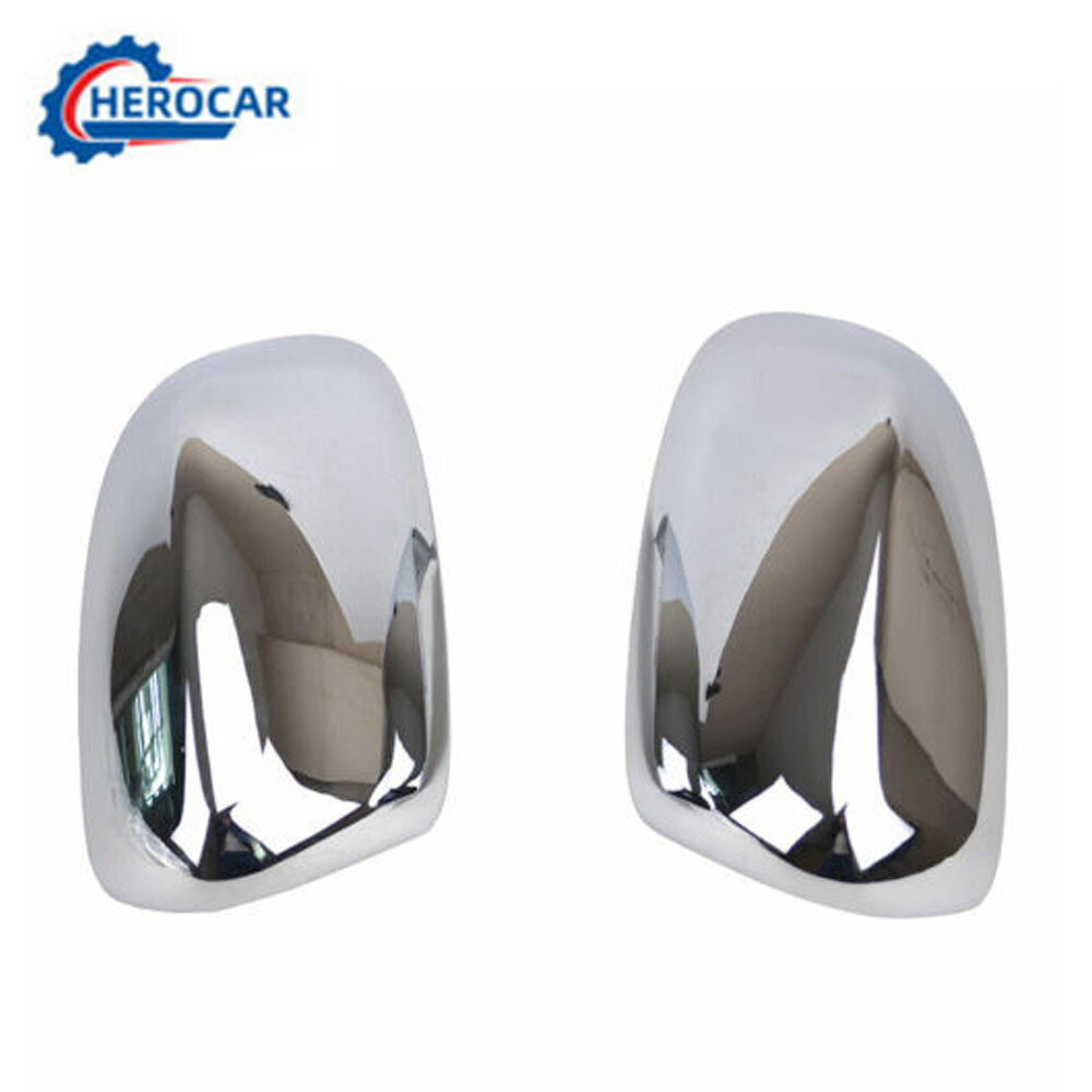 2x Chrome Exterior Mirror Decor  Cover Trim for Jeep Compass 17+ /Cherokee 2014+