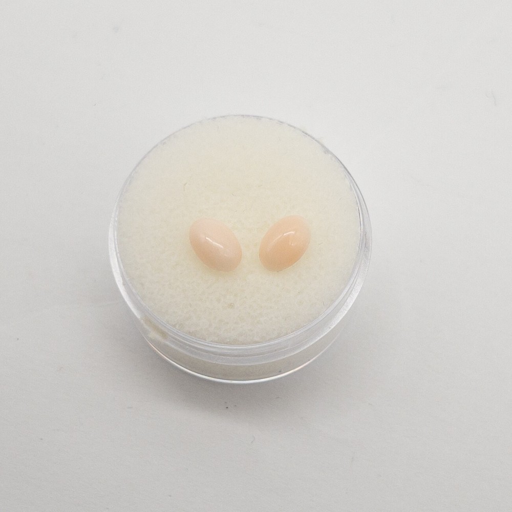 RARE 1.13ct Natural Angel Skin CORAL MATCHED PAIR LOOSE GEM SET