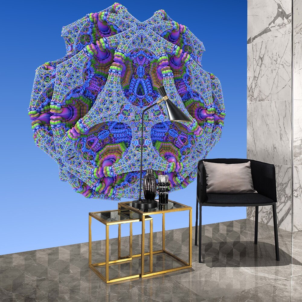 Full Color Graphic Design Abstraction Ornament Full Color Wall Decal Sticker