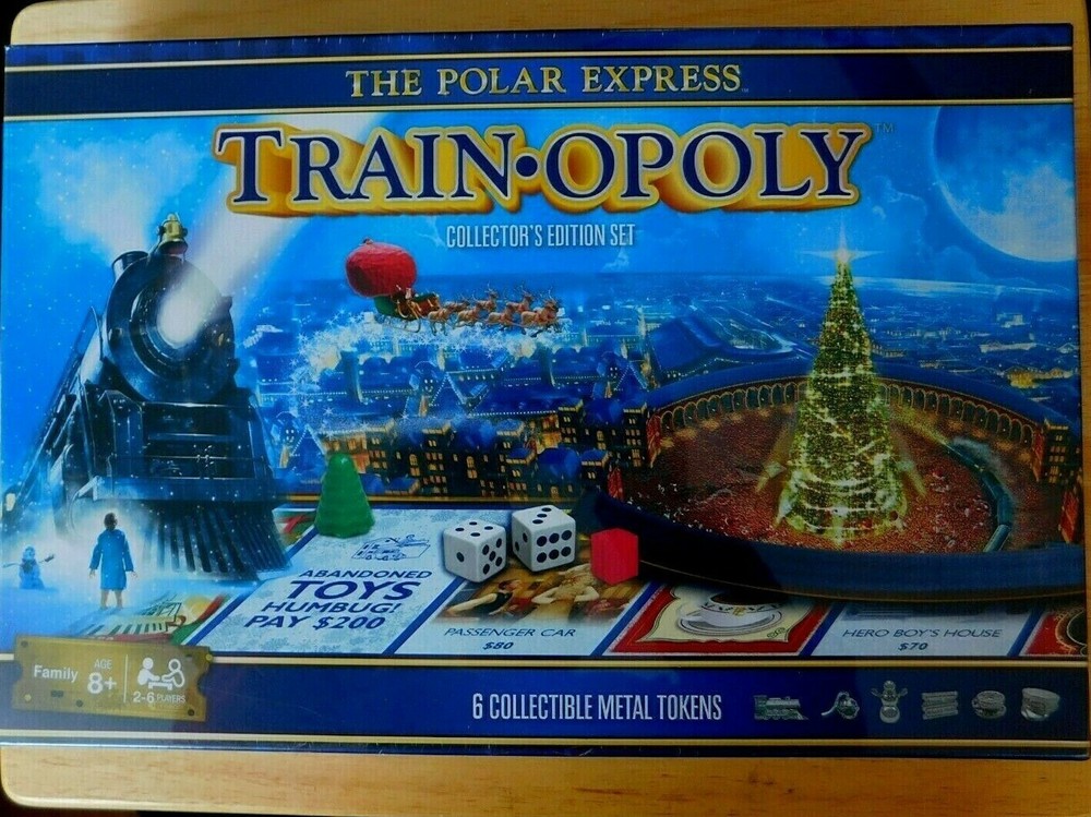 Polar Express Train-Opoly Collector's Edition Monopoly Board Game