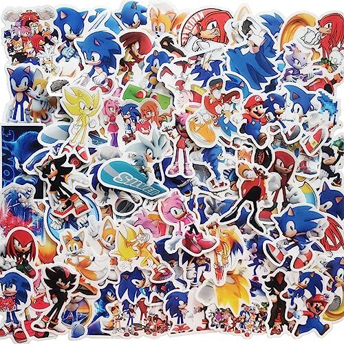 Sonic the Hedgehog Stickers 100pcs Waterproof Sticker Set Cute From Japan