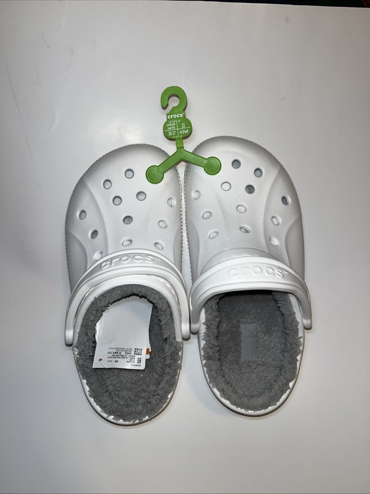 Crocs Men's and Women's Ralen Lined Clog Warm & Fuzzy Slippers M4 W6 RARE