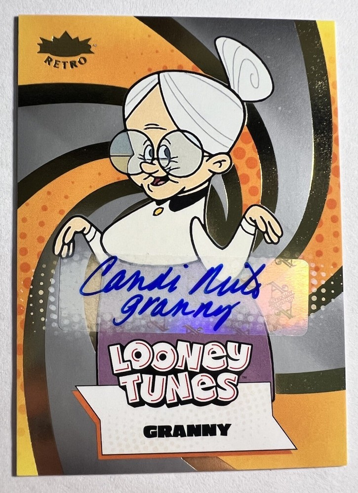 2024 Upper Deck Fleer Retro Looney Tunes GRANNY AUTO Candi Milo Signed 28