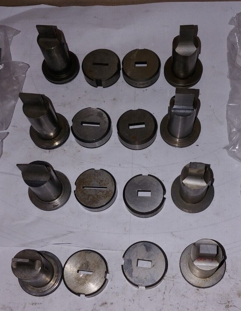 Rectangle Punch and Die for Unipunch BX 2-1/4 Frame with head, Many Sizes