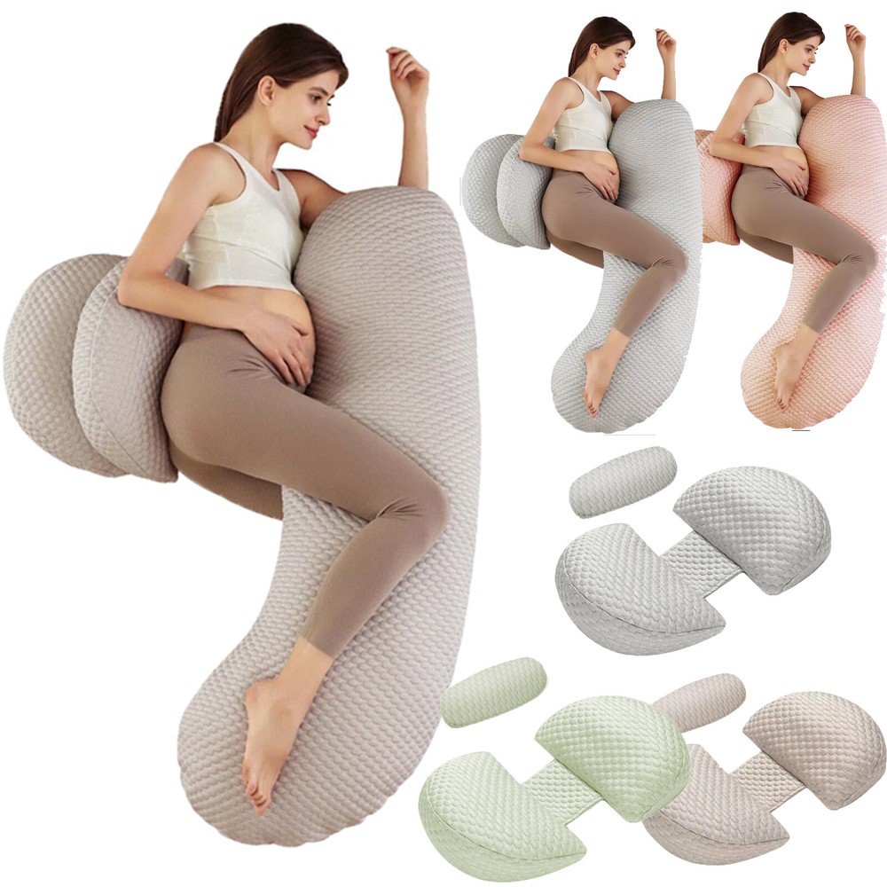 Adjustable Pregnancy Pillow for Back Hip and Leg Support