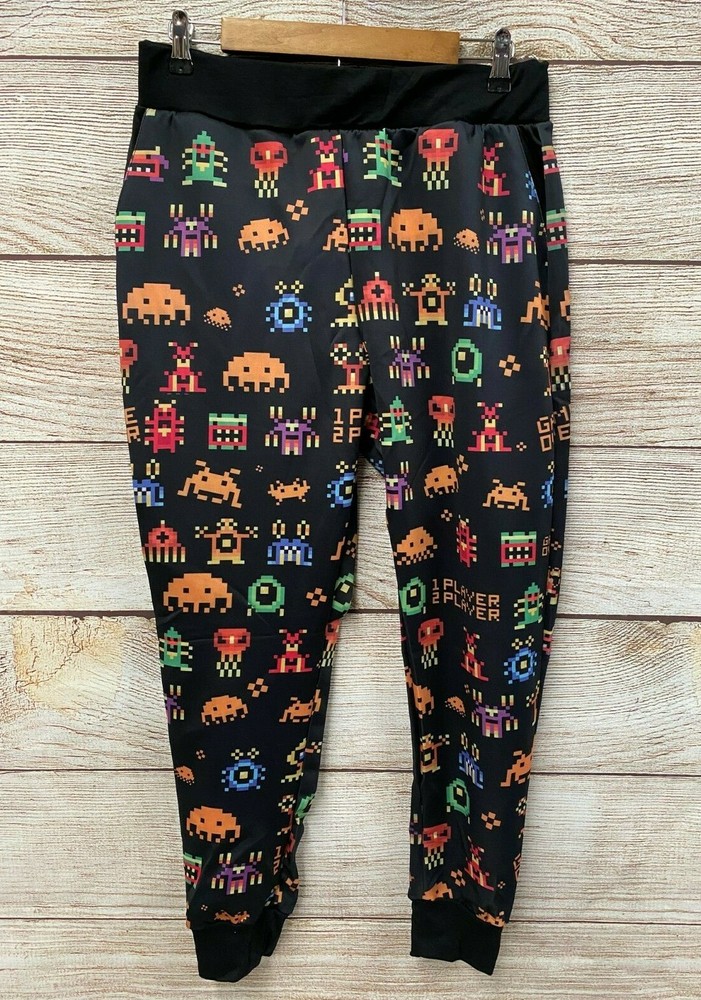 Kayden K Jogger Pants Mens Medium Skinny Retro Arcade Stretch New Made in USA