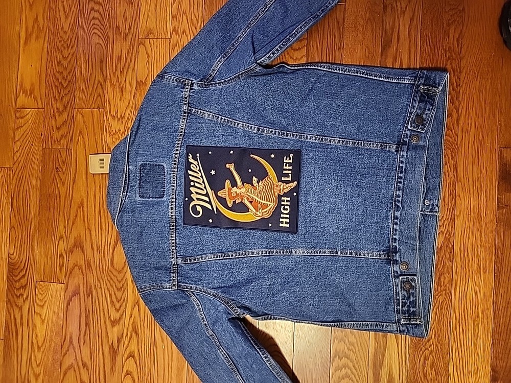 Levi's Denim Trucker Jacket Miller High Life Trucker Jacket (Size M)