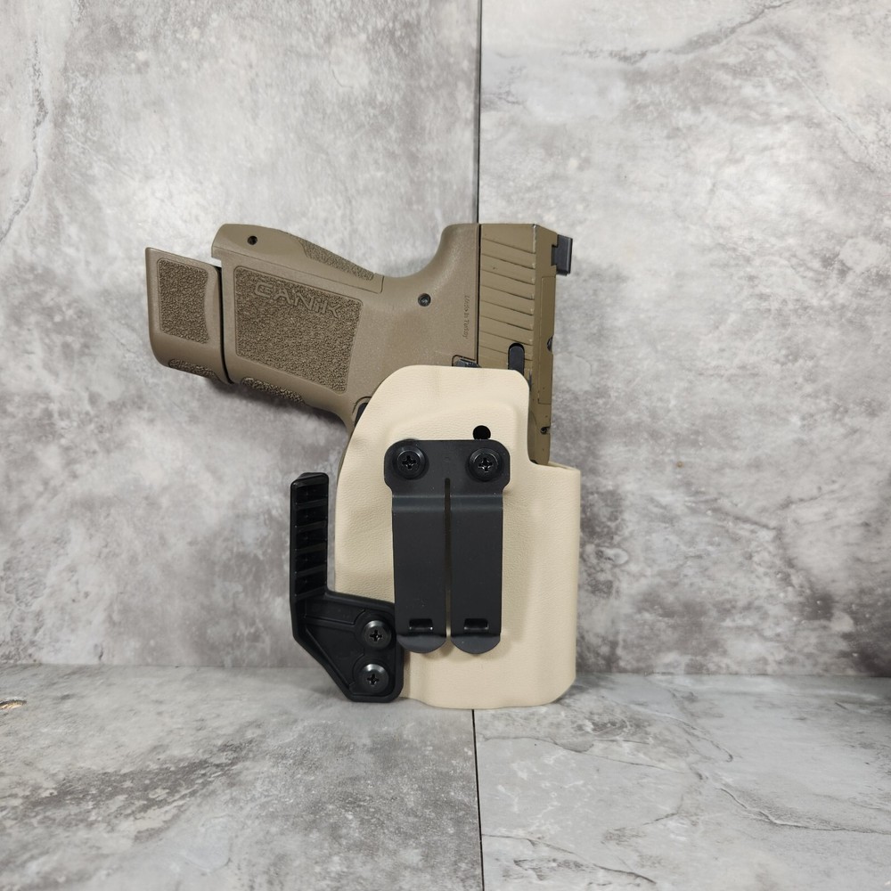 Desert Tan IWB Holster with Mono Block and Claw for Multiple Models