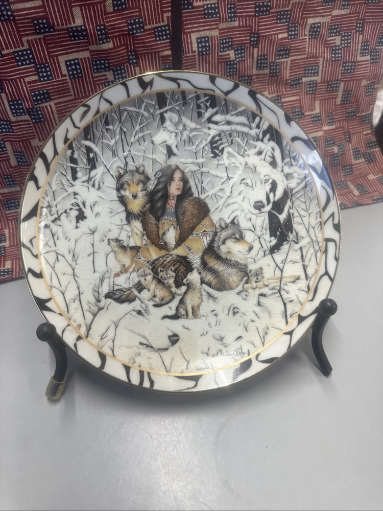 Bradford Exchange Native Harmony Diana Casey 1996 Collectible Plate