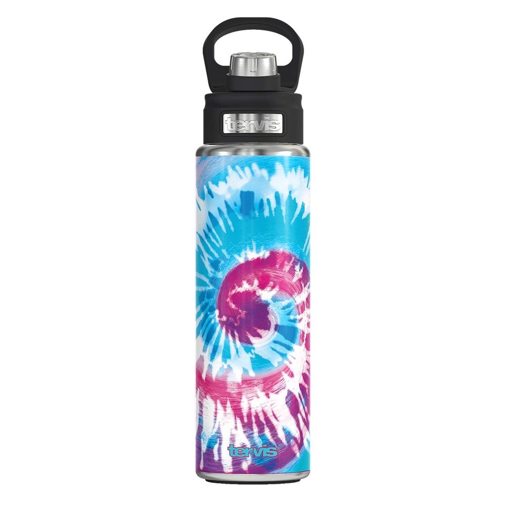 Snow Cone Tie Dye Triple Walled Insulated Tumbler Travel Cup Keeps Drinks Col...