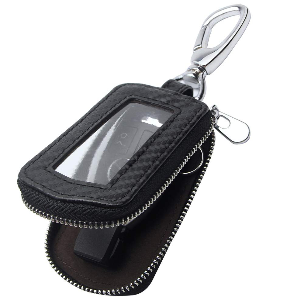 Universal Genuine Leather Car Key Case for Smart Keys & Keychains
