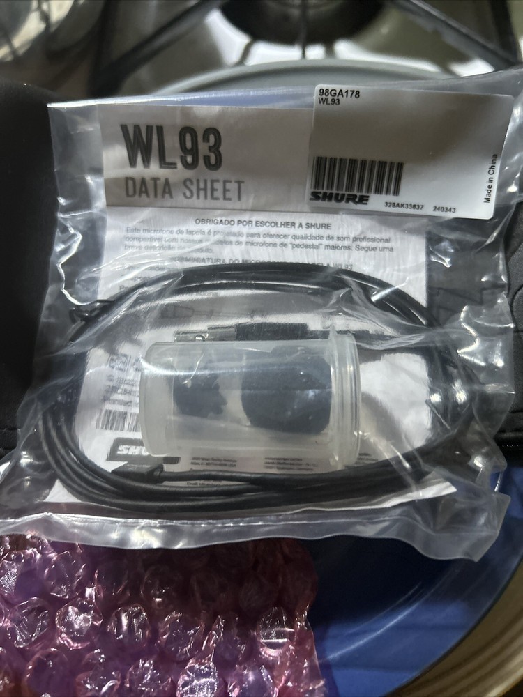 Shure WL93 Lavalier Microphone