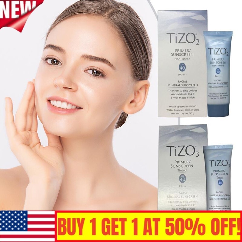 Tizo 3 Tinted Mineral Sunscreen Primer SPF 40 PA+++ 1.75 oz Exp 05/27