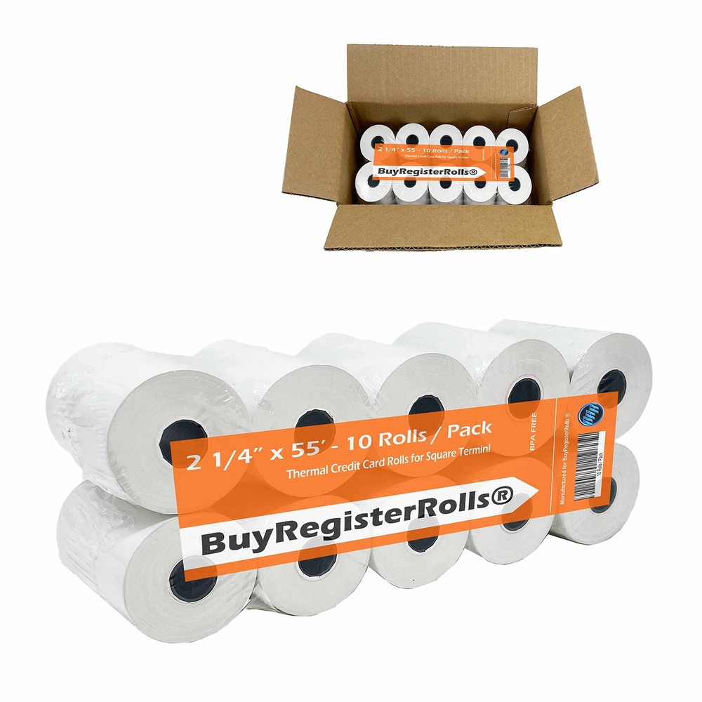 Thermal Receipt Paper Roll for Square Terminal Card Machine 2 1/4