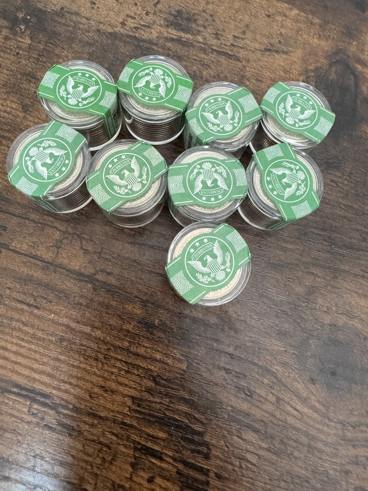 State Quarters 9 Rolls Uncirculated Danbury Mint Sealed Rolls 12 Coin Rolls