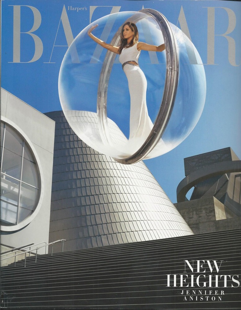 Harpers Bazaar Magazine Jennifer Aniston Rachel Feinstein Haute Couture Jewelry