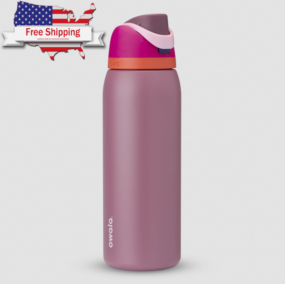 Owala FreeSip Stainless Steel Insulated Water Bottle, 40oz, Crown Jewel.