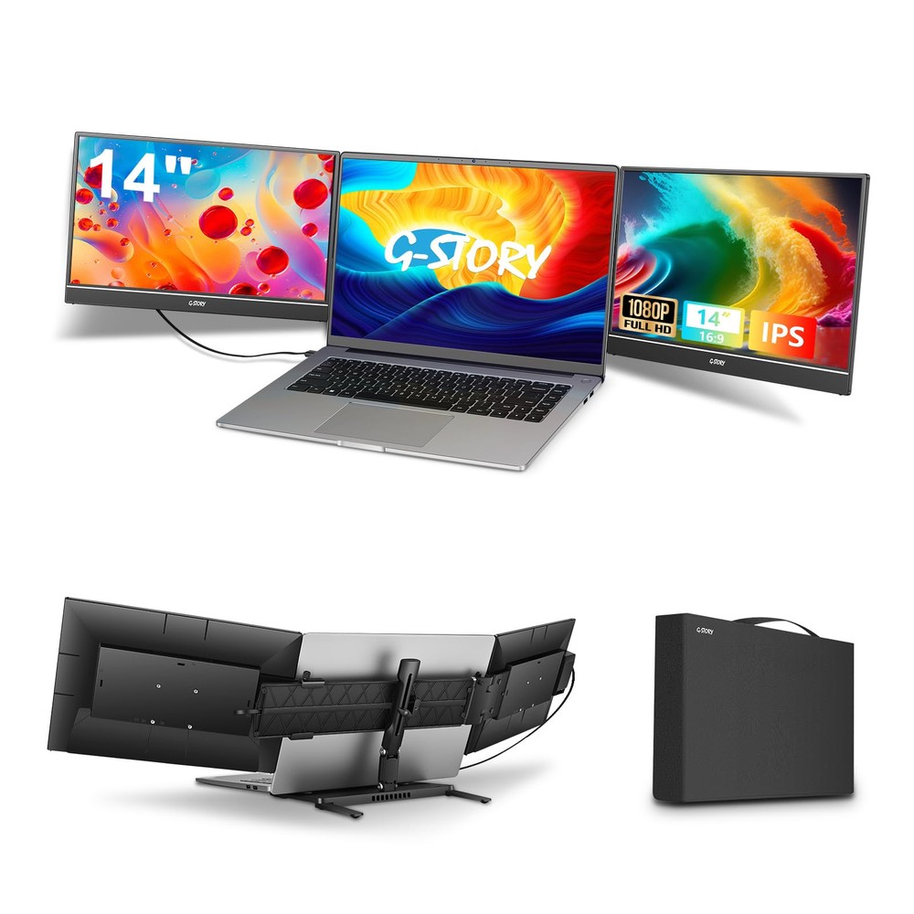 Triple Laptop Screen Extender, 14