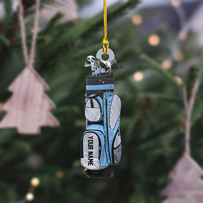 Custom Golf Christmas Ornament Personalized Golfer Gift-image