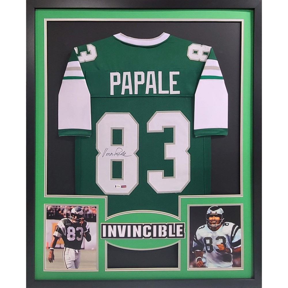 Vince Papale Invincible Framed Signed Jersey Beckett Autographed-image