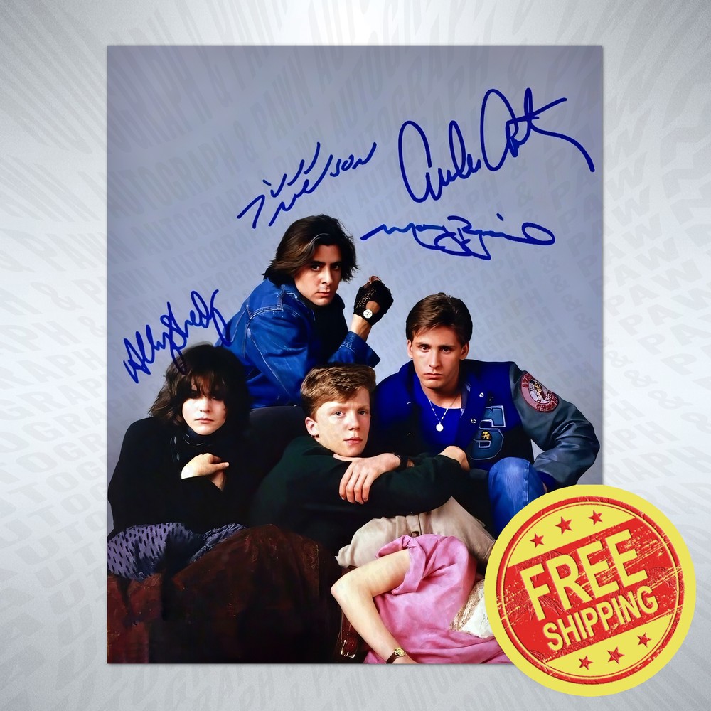 Breakfast Club Cast Autograph Reprint Signed 8x10 Photo Signature Poster BUY NOW-image